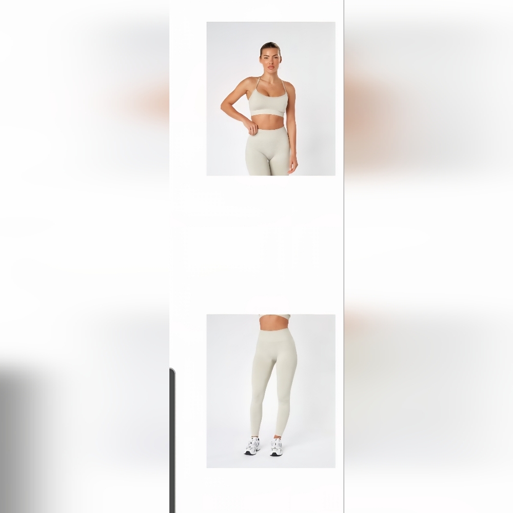 Lazuli Label NWT Leggings Set XS Stone Colour - Picture 3 of 3